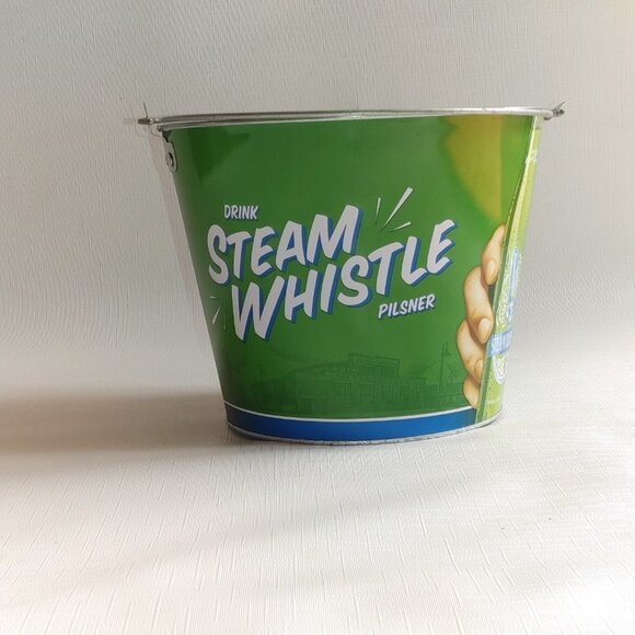 RETRO STEAM WHISTLE Beer Bucket Metal Beer Bucket - Picture 11 of 11